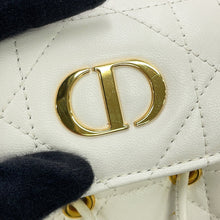 Load image into Gallery viewer, Dior Macrocannage Caro Backpack Latte WhiteM6302UNOZ_M030 Lambskin Size Small