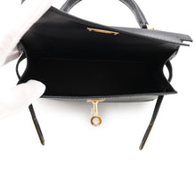 将图像加载到图库查看器中,HERMES Mini Kelly 2 Outside Black Epsom