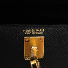 Load image into Gallery viewer, HERMES Mini Kelly 2 Outside Black Epsom