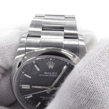 将图像加载到图库查看器中,ROLEX Oyster Perpetual W36mm Stainless Steel Black Dial126000
