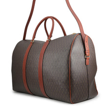 Load image into Gallery viewer, SAINT LAURENT PARIS Monogram 72H Duffle Travel Bag Brown582141 PVC Calf Leather
