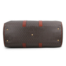 Load image into Gallery viewer, SAINT LAURENT PARIS Monogram 72H Duffle Travel Bag Brown582141 PVC Calf Leather