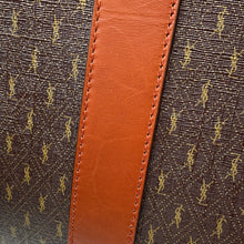 Load image into Gallery viewer, SAINT LAURENT PARIS Monogram 72H Duffle Travel Bag Brown582141 PVC Calf Leather