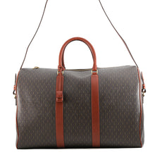 将图像加载到图库查看器中,SAINT LAURENT PARIS Monogram 72H Duffle Travel Bag Brown582141 PVC Leather