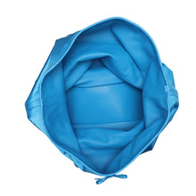 Load image into Gallery viewer, BALENCIAGA LEOPOLDA Tote Bag Blue789817 Satin Leather Size XL