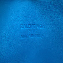 Load image into Gallery viewer, BALENCIAGA LEOPOLDA Tote Bag Blue789817 Satin Leather Size XL