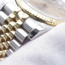 将图像加载到图库查看器中,ROLEX Datejust W36mm Stainless Steel K18YG Champagne Dial116233