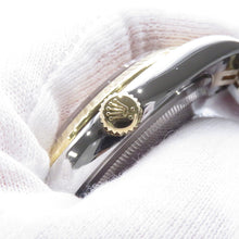将图像加载到图库查看器中,ROLEX Datejust W36mm Stainless Steel K18YG Champagne Dial116233