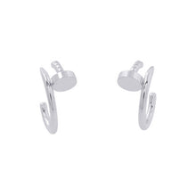 将图像加载到图库查看器中,CARTIER Juste un Clou Hoop Earrings Size SmallB8301236 18K White Gold