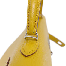 Load image into Gallery viewer, HERMES Mini Kelly 2 Verso Jaune Ambre/Rose Tyrien Chevre Myzore Goatskin