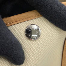 Load image into Gallery viewer, HERMES Garden Party Beton/Biscuit Negonda Leather Toile Military Size TPM