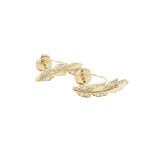 Load image into Gallery viewer, TIFFANY&Co. Victoria Vine Climber Diamond Earrings 18K Yellow Gold