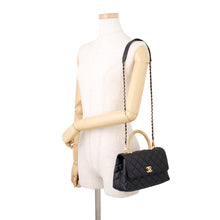 将图像加载到图库查看器中,CHANEL Coco Handle 2WAYHandbag BlackA92990 Lambskin Size XS