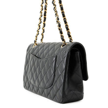 Load image into Gallery viewer, CHANEL Matelasse W Flap ChainShoulder Bag BlackA01112 Caviar Leather Size 25