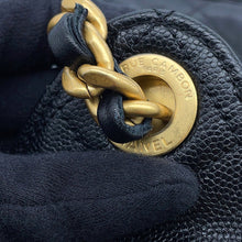将图像加载到图库查看器中,CHANEL CHANEL25 ChainShoulder Bag BlackAS5311 Caviar Leather Size Medium