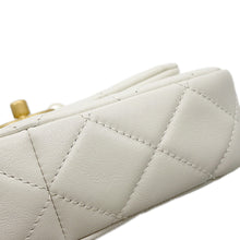Load image into Gallery viewer, CHANEL Mini Matelasse Pearl Chain White Lambskin