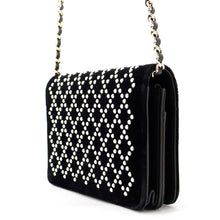Load image into Gallery viewer, CHANEL Chain wallet Black Velour/Leather