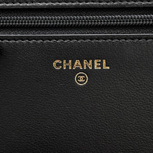 Load image into Gallery viewer, CHANEL Chain wallet Black Velour/Leather
