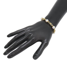 将图像加载到图库查看器中,TIFFANY&Co. HardWear Link Pearl Bracelet Size Large70606178 18K Yellow Gold