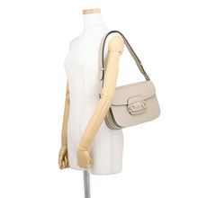 将图像加载到图库查看器中,GUCCI Horsebit 1955 Shoulder Bag Beige602204 1AAV5 9511 Leather Size Medium