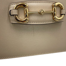 将图像加载到图库查看器中,GUCCI Horsebit 1955 Shoulder Bag Beige602204 1AAV5 9511 Leather Size Medium