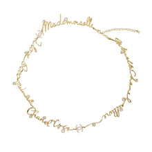 Load image into Gallery viewer, CHANEL I LOVE COCO Long Necklace Gold/TransparentABD430 Metal Rhinestone