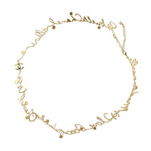 Load image into Gallery viewer, CHANEL I LOVE COCO Long Necklace Gold/TransparentABD430 Metal Rhinestone