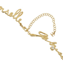 Load image into Gallery viewer, CHANEL I LOVE COCO Long Necklace Gold/TransparentABD430 Metal Rhinestone