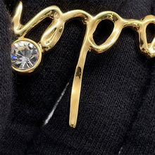 Load image into Gallery viewer, CHANEL I LOVE COCO Long Necklace Gold/TransparentABD430 Metal Rhinestone