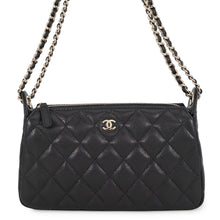 将图像加载到图库查看器中,CHANEL Timeless Classics Matelasse ChainClutch BlackAP4704 Caviar Leather