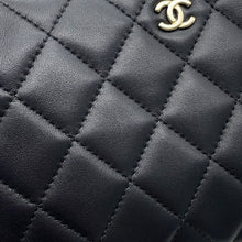 Load image into Gallery viewer, CHANEL Timeless Classics Matelasse ChainClutch BlackAP4704 Lambskin