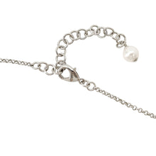 Load image into Gallery viewer, CHANEL CC Logo Faux PearlNecklace Gold Plated Rhinestone Faux Pearl