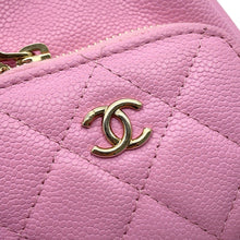 Load image into Gallery viewer, CHANEL Matelasse Drawstring Bag ChainShoulder Bag PinkAP2913 Caviar Leather