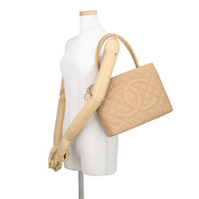 Load image into Gallery viewer, CHANEL Medallion Tote BeigeA01804 Caviar Leather