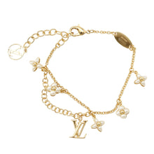 Load image into Gallery viewer, LOUIS VUITTON Bracelet・LV Flora Gram GoldM0940A Metal Faux Pearl