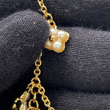 Load image into Gallery viewer, LOUIS VUITTON Bracelet・LV Flora Gram GoldM0940A Metal Faux Pearl