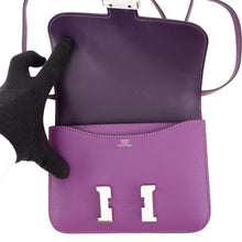 将图像加载到图库查看器中,HERMES Constance3 Verso Anemone/Cassis Chevre Myzore Goatskin Size Mini