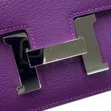 将图像加载到图库查看器中,HERMES Constance3 Verso Anemone/Cassis Chevre Myzore Goatskin Size Mini
