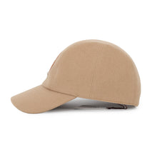 Load image into Gallery viewer, HERMES Cap "Davis Lucky" Size 58 Biscuit/Gold Cashmere100%