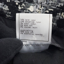 Load image into Gallery viewer, CHANEL Karl Lagerfeld Size 38 Black/WhiteP26844V17315 Wool74%・Nylon10%・Cotton7%・Silk5%・Rayon4%