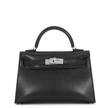Load image into Gallery viewer, HERMES Mini Kelly 2 Black Chevre Shamqila