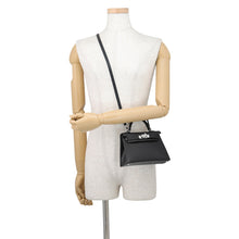 Load image into Gallery viewer, HERMES Mini Kelly 2 Black Chevre Shamqila