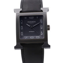Load image into Gallery viewer, HERMES H-Watch Large W34mm TI Leather Gray DialHH5.841/W054131WW