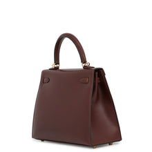 Load image into Gallery viewer, HERMES Kelly Sellier Terre Box Calf Leather Size 25