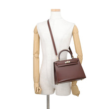 Load image into Gallery viewer, HERMES Kelly Sellier Terre Box Calf Leather Size 25