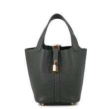 Load image into Gallery viewer, HERMES Picotin Lock Vert Mangrove Taurillon Clemence Size PM