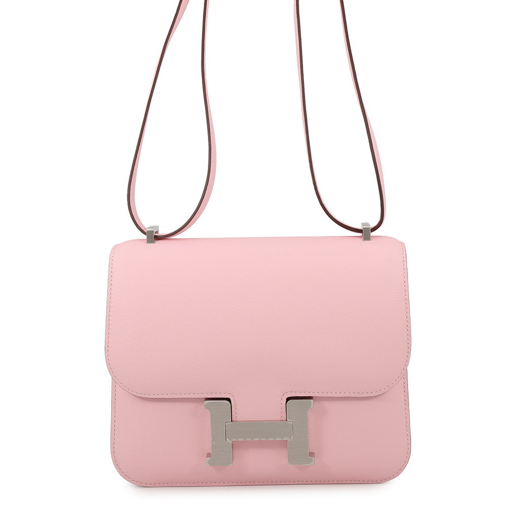 HERMES Constance3 Miroir Rose Sakura Swift Leather Size Mini