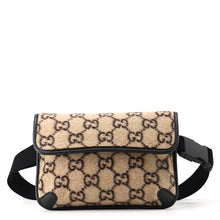 Load image into Gallery viewer, GUCCI GG Wool Crossbody Bag Beige/Black598181 GG Wool Leather