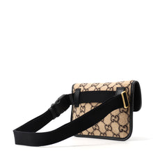 Load image into Gallery viewer, GUCCI GG Wool Crossbody Bag Beige/Black598181 GG Wool Leather