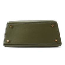 Load image into Gallery viewer, Valextra Valextra Brera 2-way Shoulder Bag Green Leather Size Medium
